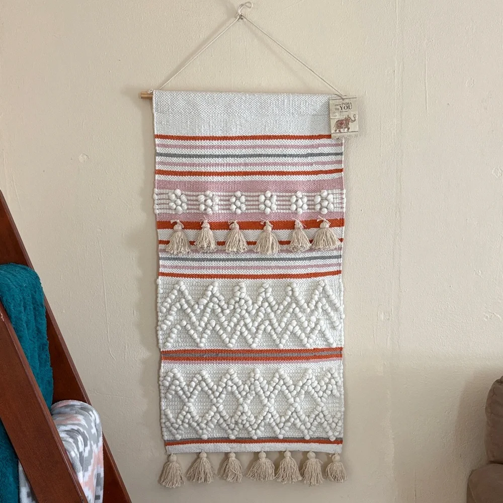 Handwoven Wall Hanging with Tassels NWT